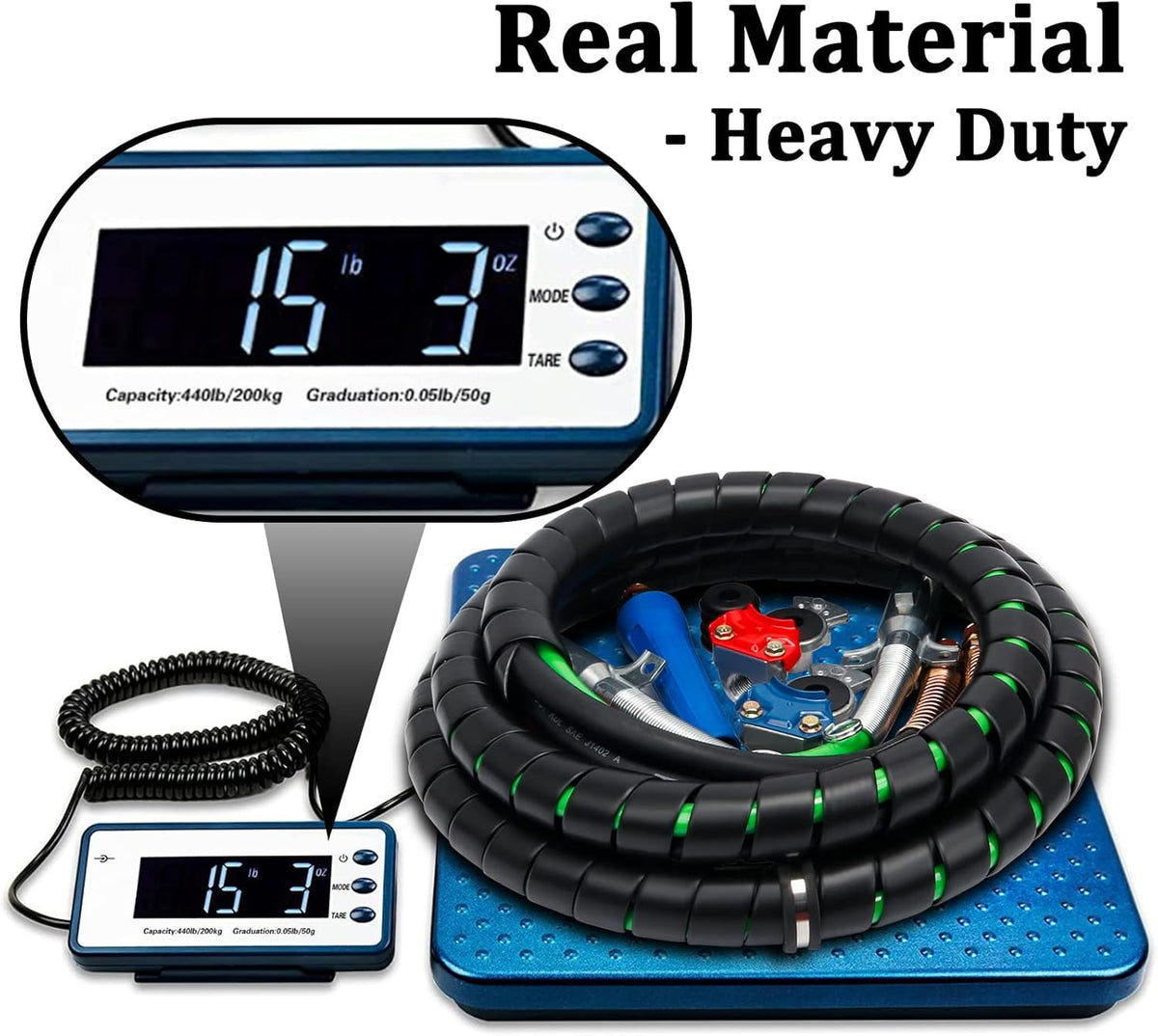 12 FT Semi Truck Air Hose Kit with Glad Hands A485