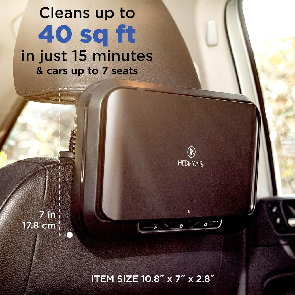 Black H13 HEPA Car Air Purifier O325025