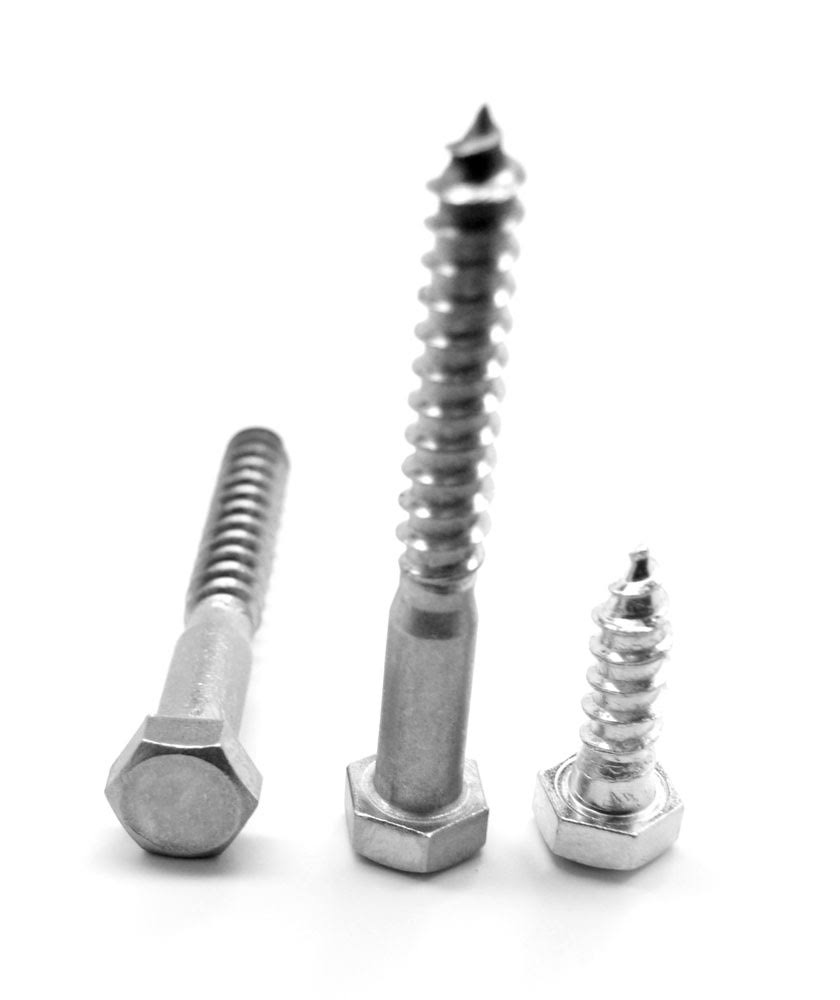 3/8x22-7 x 8x22 Hex Lag Screw Low Carbon Steel Zinc Plated N848