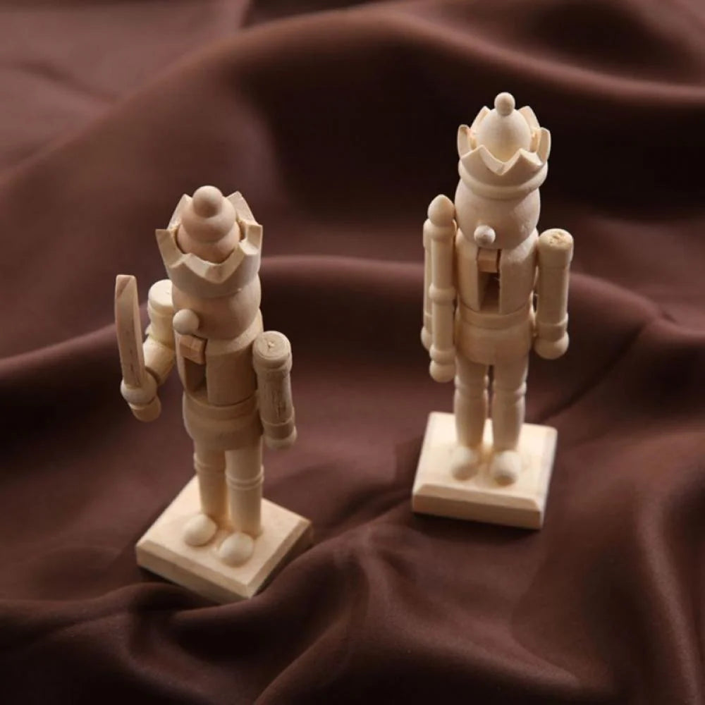 6 Set Unfinished Wooden Nutcracker Figures N190