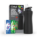 32oz Rose Gold Stainless Steel Water Bottle Starter Kit with Lid and 2 Flavor Cartridges F239969