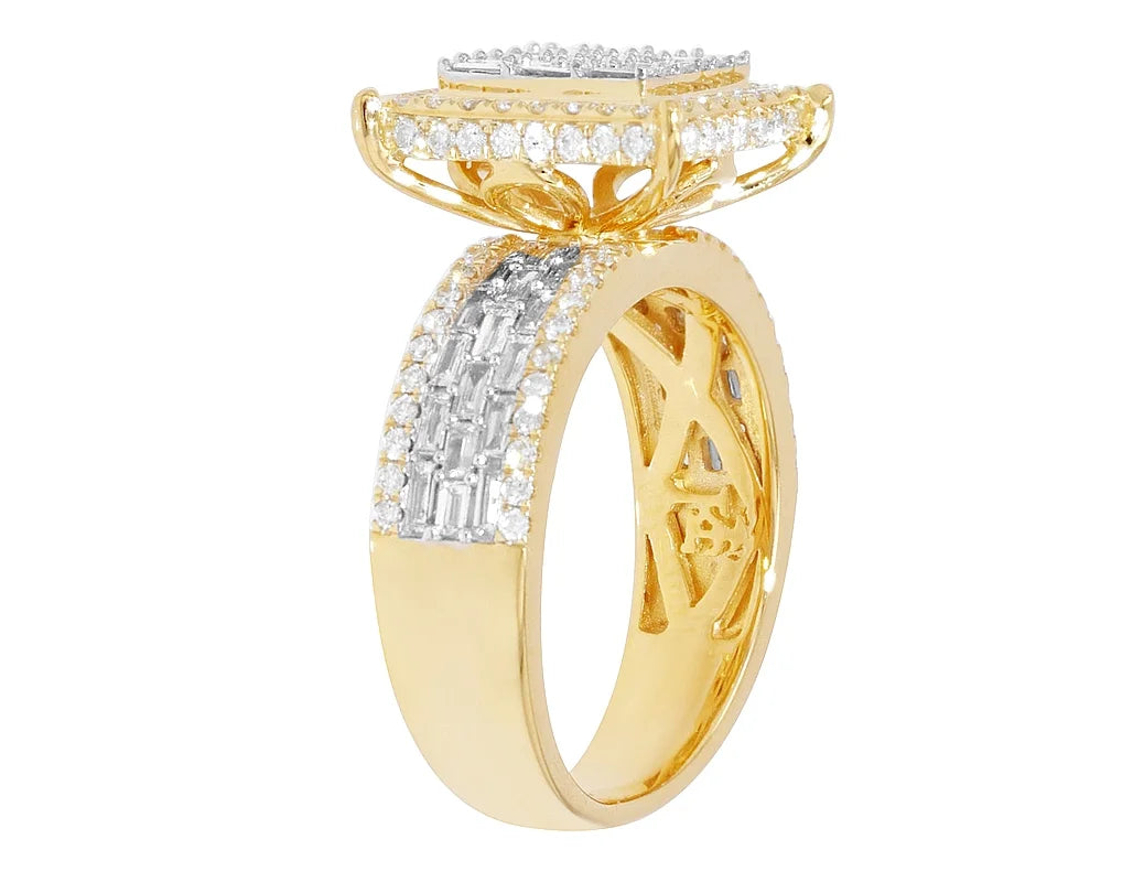 1.3CT Baguette Diamond Ring 10k Gold U412010