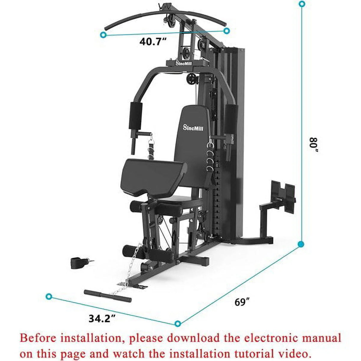 Multifunctional Full Body Home Gym Equipment K8599