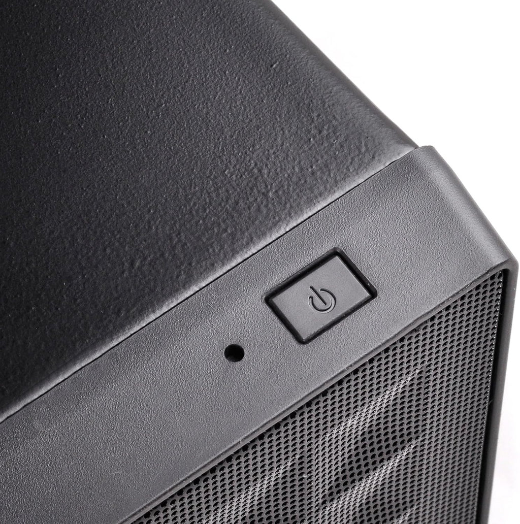 Black Ultra Compact Mini-ITX Computer Case with Mesh Front Panel L7522