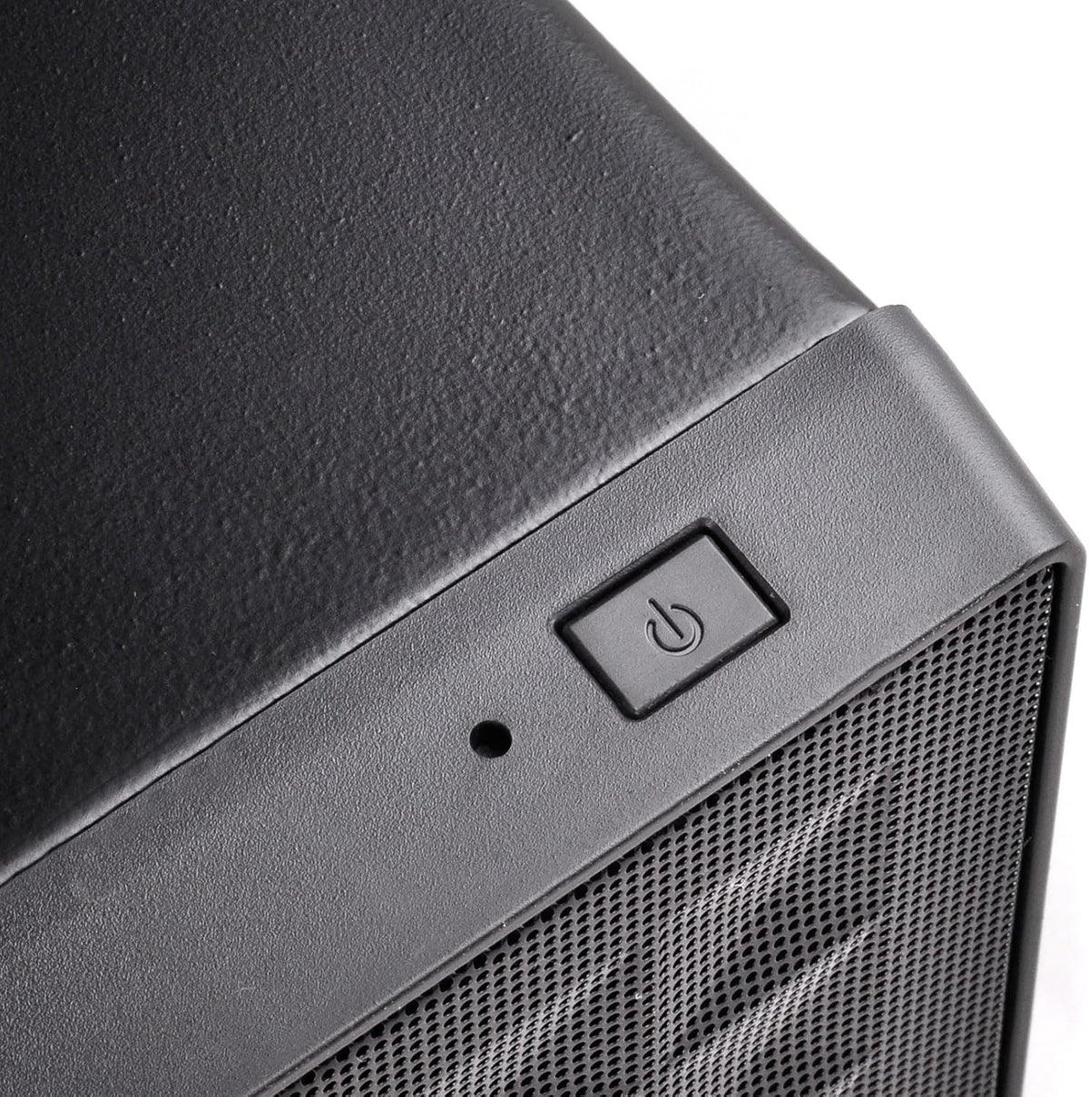 Black Ultra Compact Mini-ITX Computer Case with Mesh Front Panel L7522