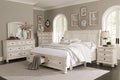 Queen Size 6pc Storage Bed Dresser Mirror White T283669
