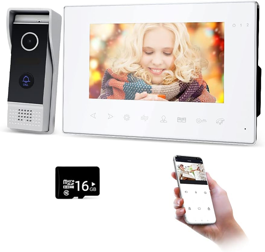 7 inch WiFi Video Door Phone with Outdoor Camera T821