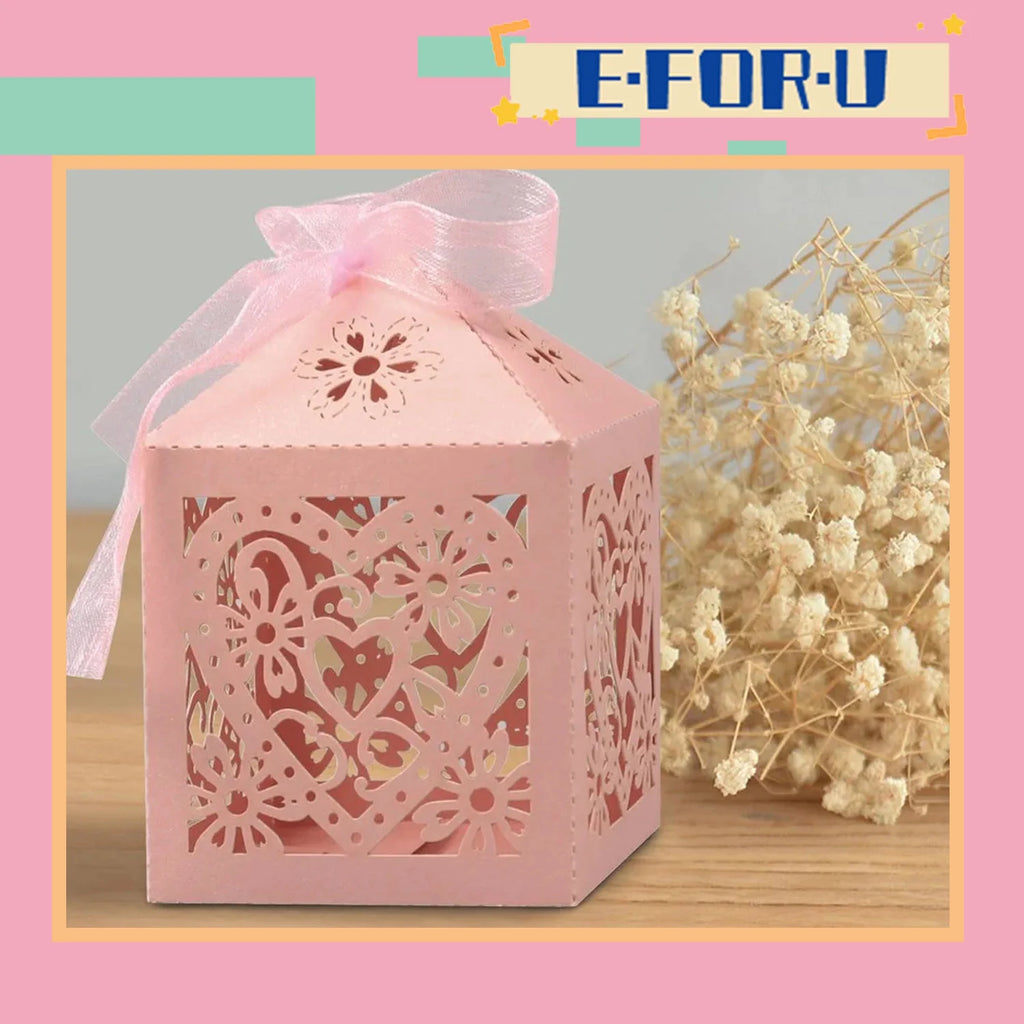 Laser Cut Wedding Candy Gift Box L77000