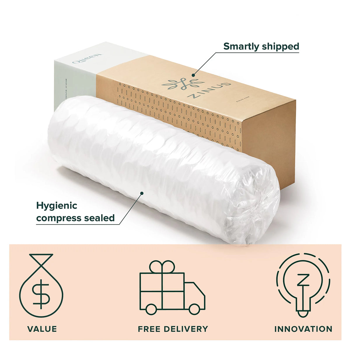 10 Tight Top Spring Mattress V6356