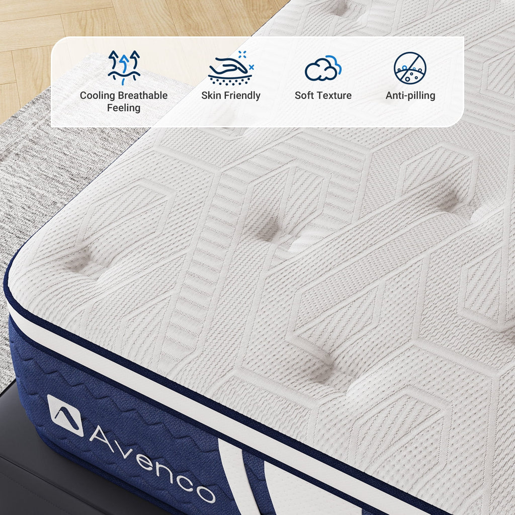 Queen Gel Memory Foam Pocket Spring Hybrid Mattress G559958