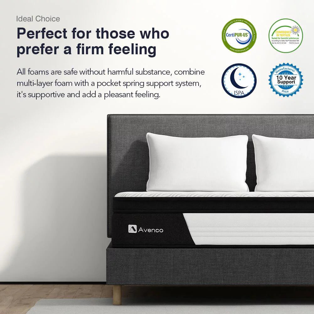 Queen Size 12-Inch Hybrid Memory Foam Innerspring Mattress L61987