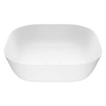 Matte Stone Vessel Bathroom Sink (White) Y578