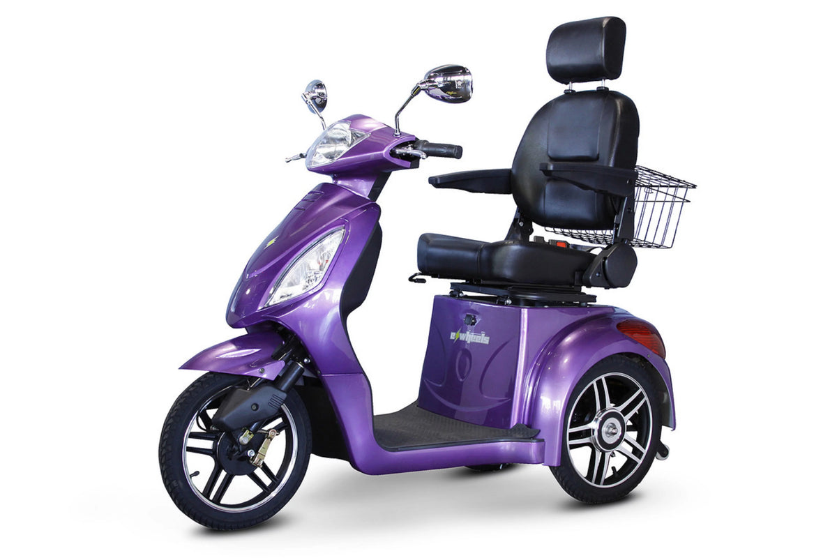 Lavender 3-Wheel Scooter with Electromagnetic Brakes J822