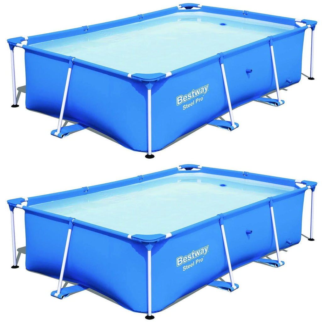 8.5ft x 5.6ft x 2ft Rectangular Above Ground Swimming Pool (2 Pack) O8265