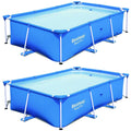 8.5ft x 5.6ft x 2ft Rectangular Above Ground Swimming Pool (2 Pack) O8265