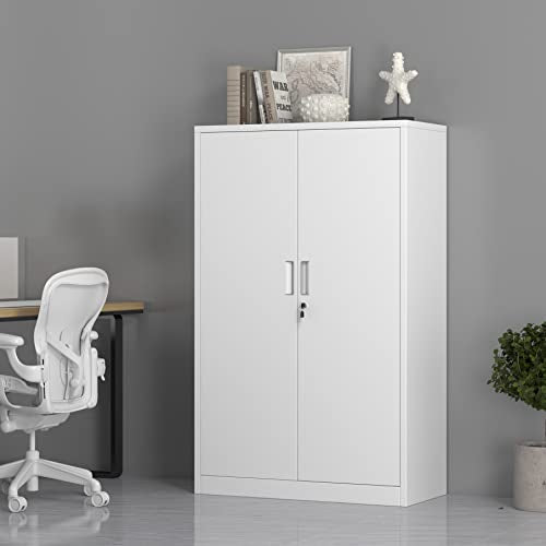 Black 3 Shelf Locking Metal Storage Cabinet F23295