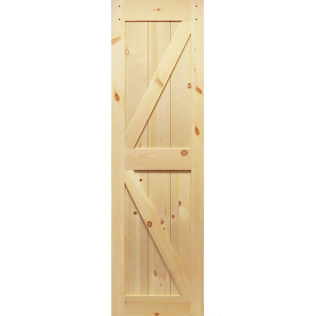 Solid Pine Unfinished Barn Door Slab Q2201