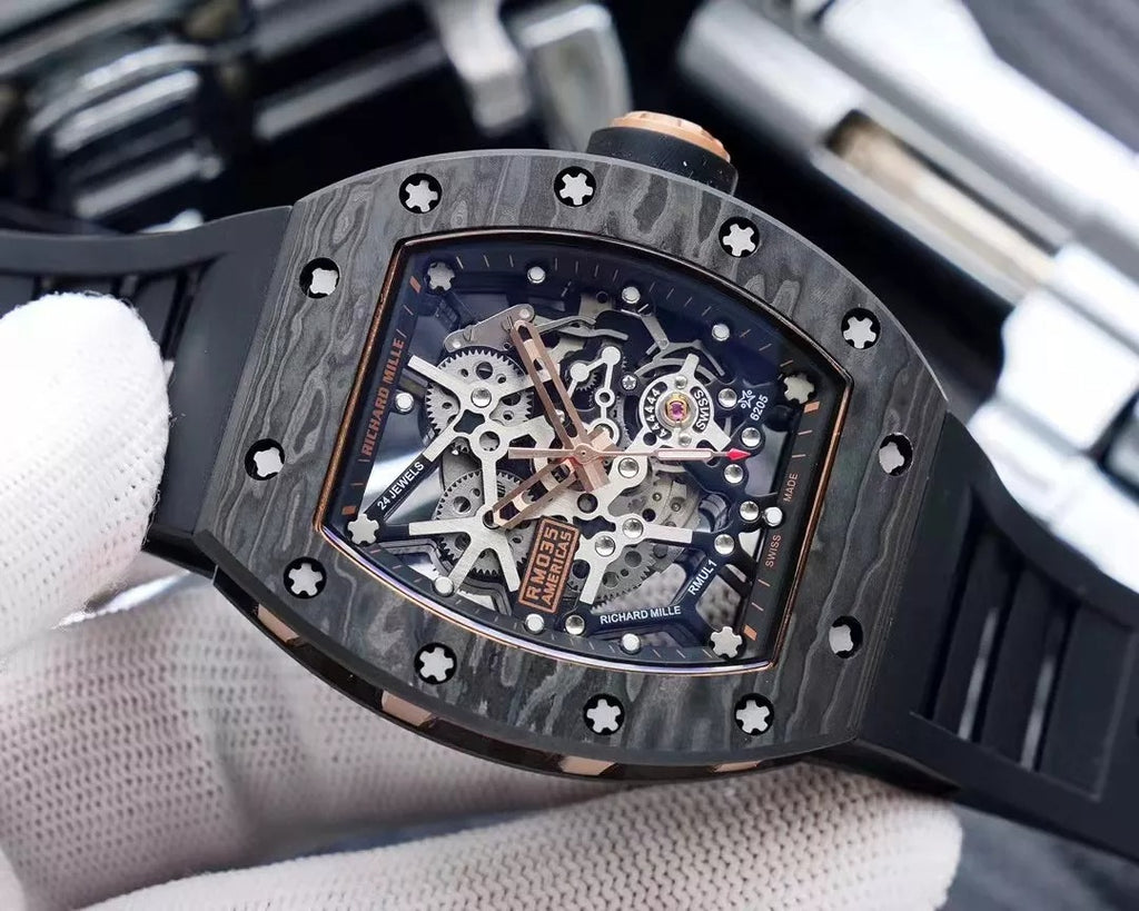 Black Rubber Strap Watch V836259