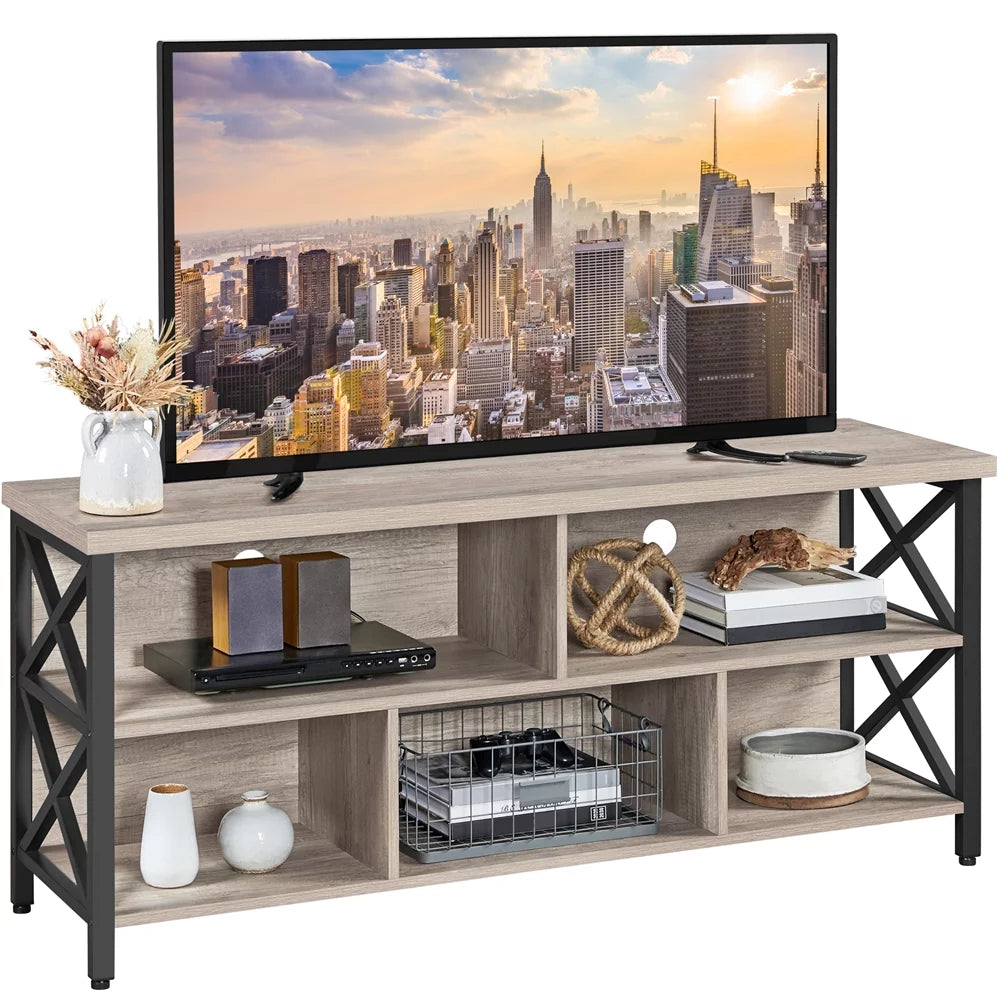 Gray TV Stand with Storage Q54866