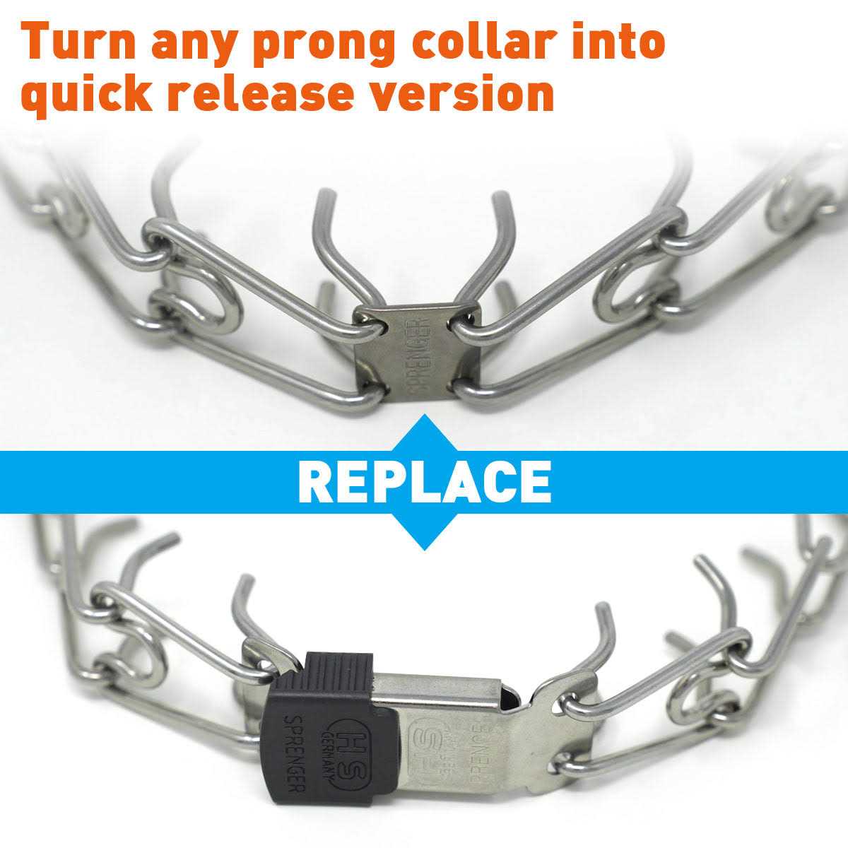 Stainless Steel Quick Release Buckle for Dog Collar E98685