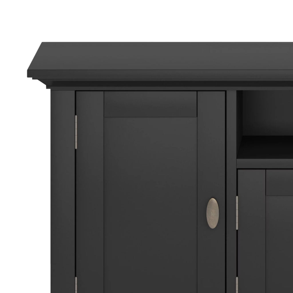 Black Wood 72 inch TV Media Stand B21133