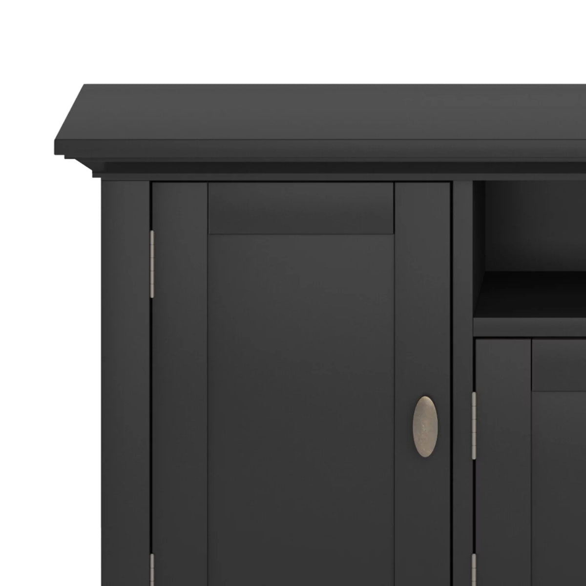 Black Wood 72 inch TV Media Stand B21133