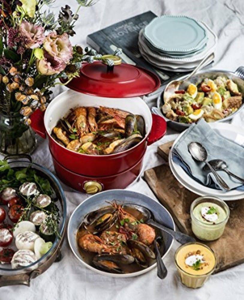 Red Electric Grill Pot S741339