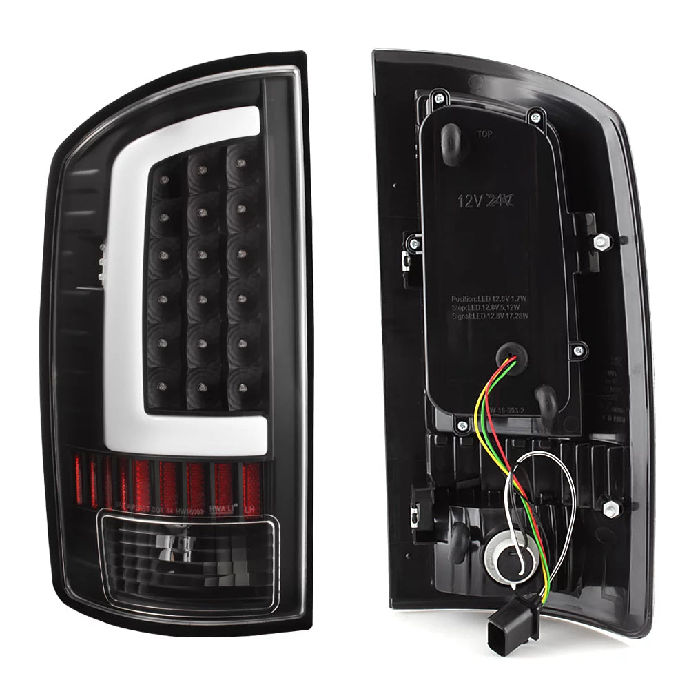 Black LED Tail Brake Light Lamp Assembly C6085