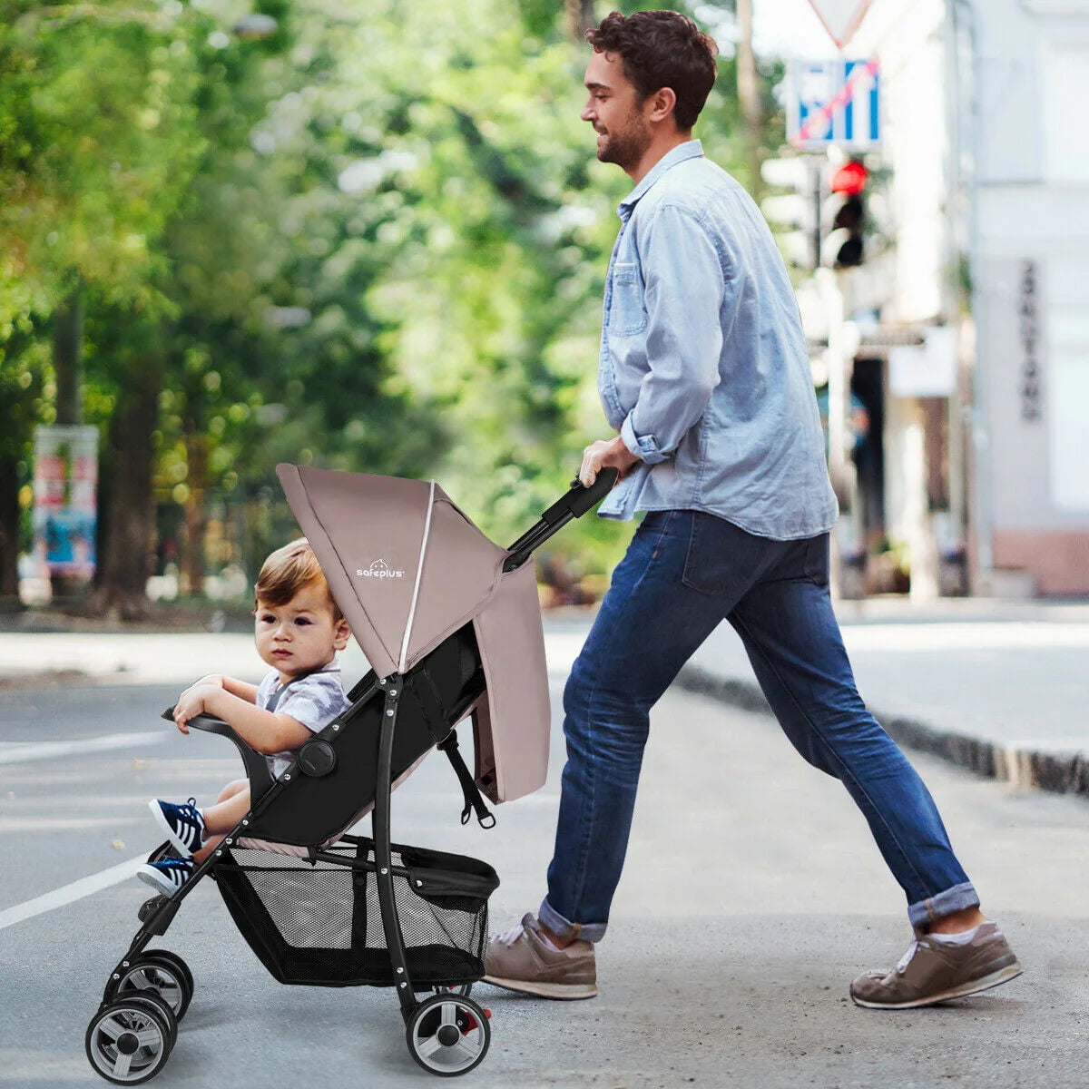 Foldable Lightweight Baby Stroller Pushchair W3110