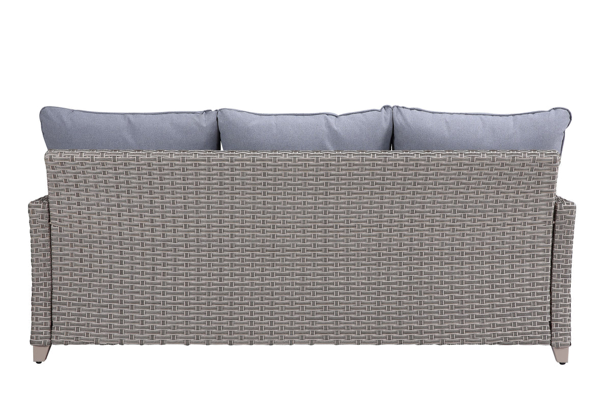 Gray Fabric Patio Sofa Set J372