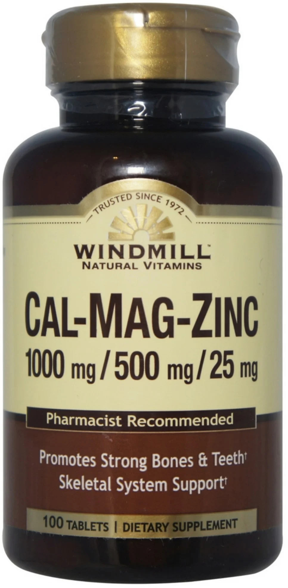 6 Pack Calcium Magnesium and Zinc Tablets M9466