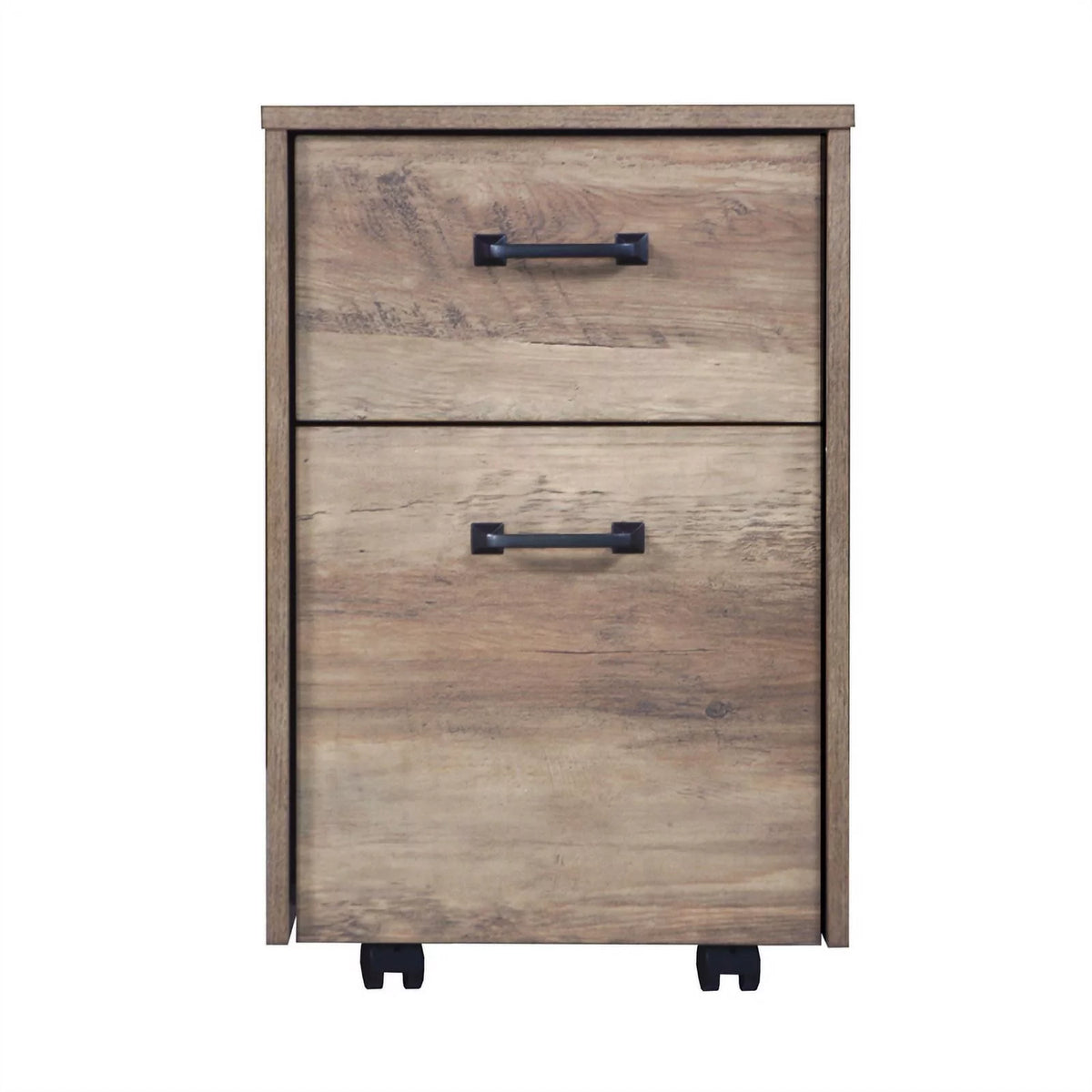Rustic Oak Finish Mobile File Cabinet I674942