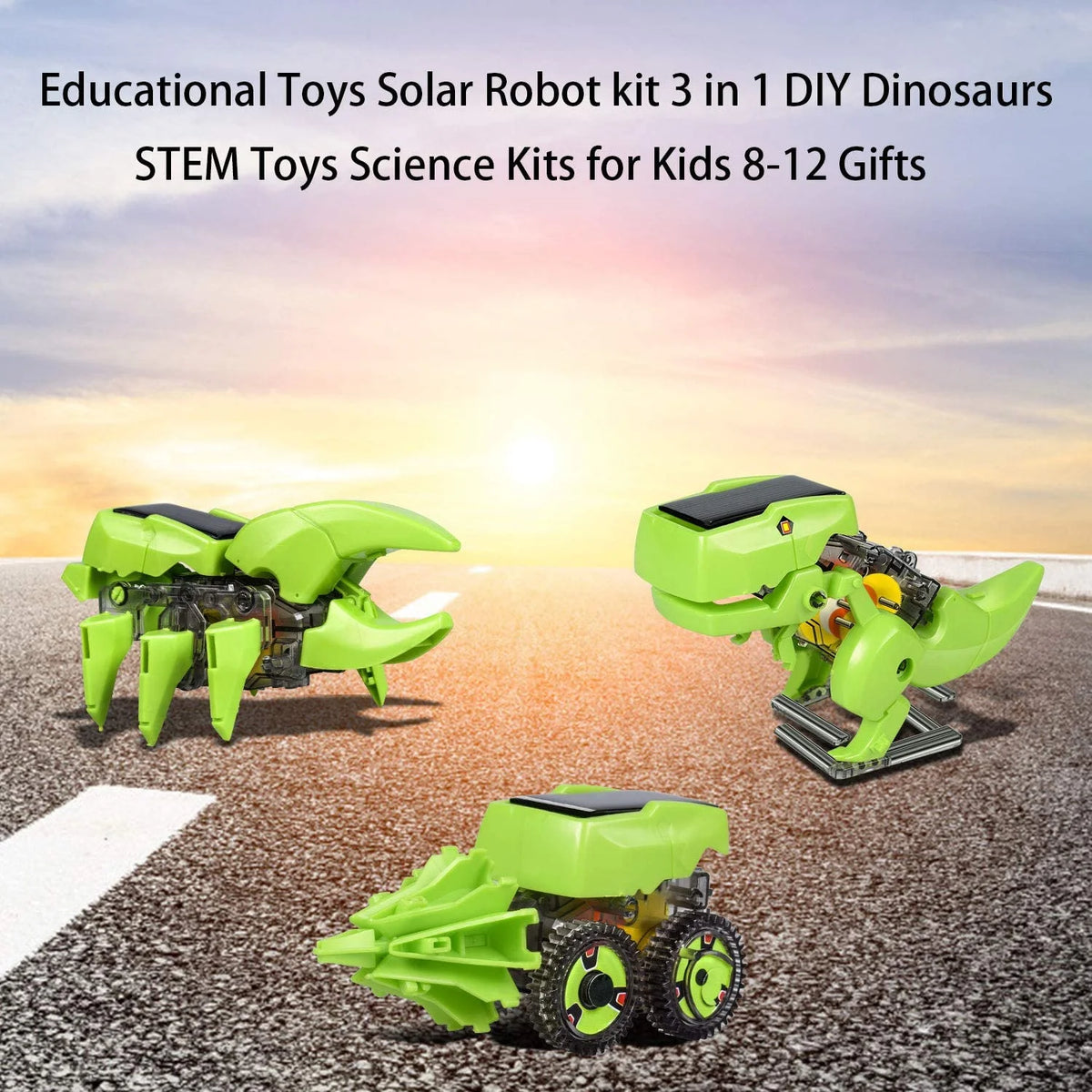 Solar Robot Kit 3-in-1 STEM Projects Robot Kit W19637