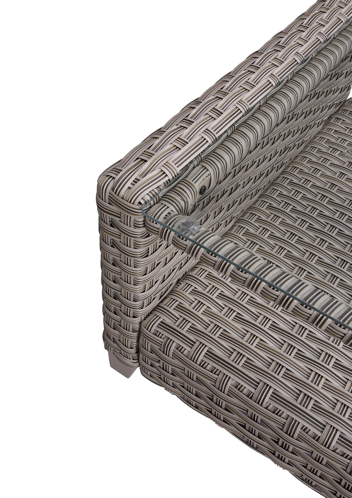 Gray Fabric Patio Sofa Set J372