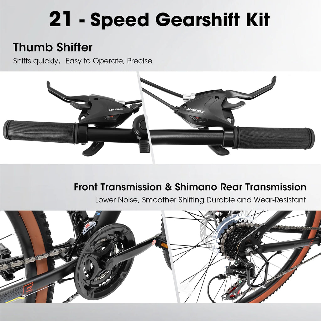 24 inch Mountain Bike with 21 Speed Disc Brakes M643