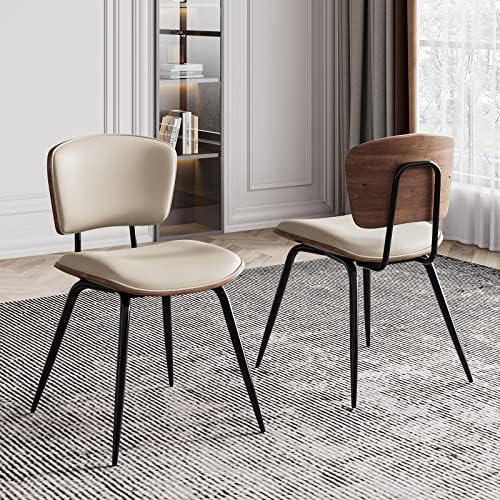 Beige Fabric Dining Chair Pack of 2 C9023