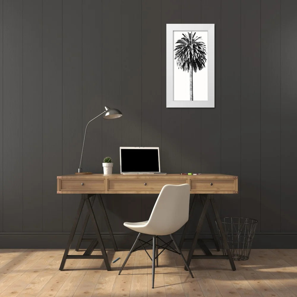 White 18x32 Wood Framed Museum Art Print Y130