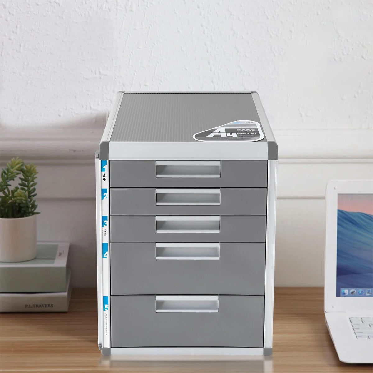 5 Drawer Aluminum Desktop Drawer Organizer X7712