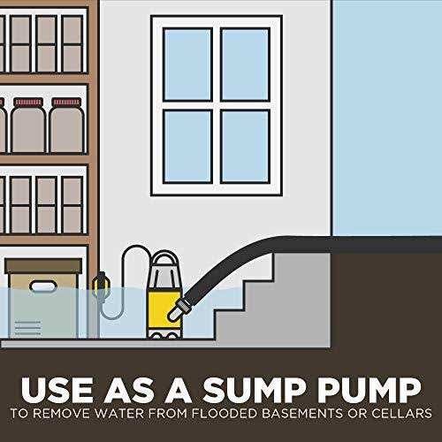 Hot Tub and Swimming Pool Drain Pump with Hose G730