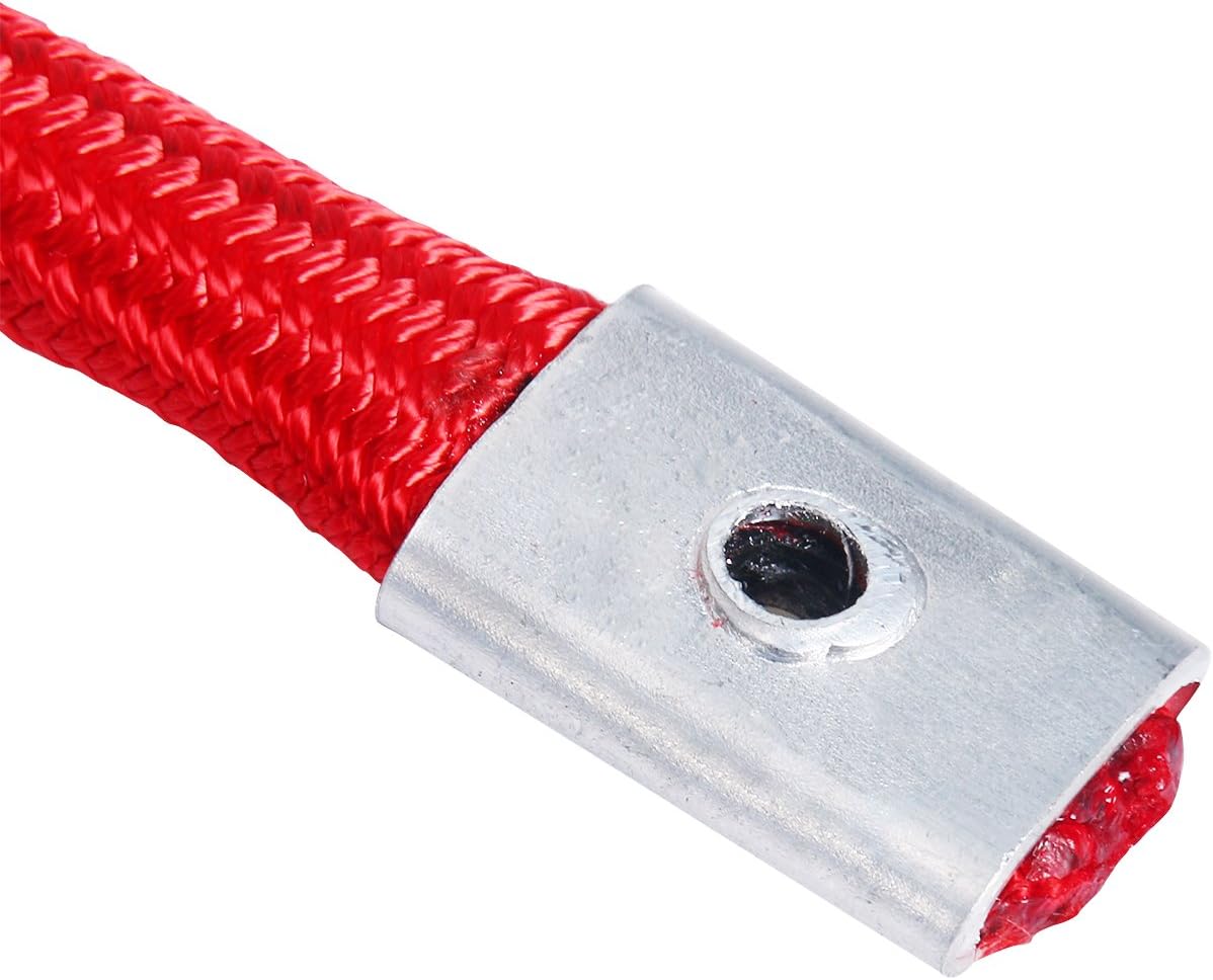 Black Synthetic Winch Rope Cable with Protective Sleeve, 22000lbs, Pack of 2 C3588