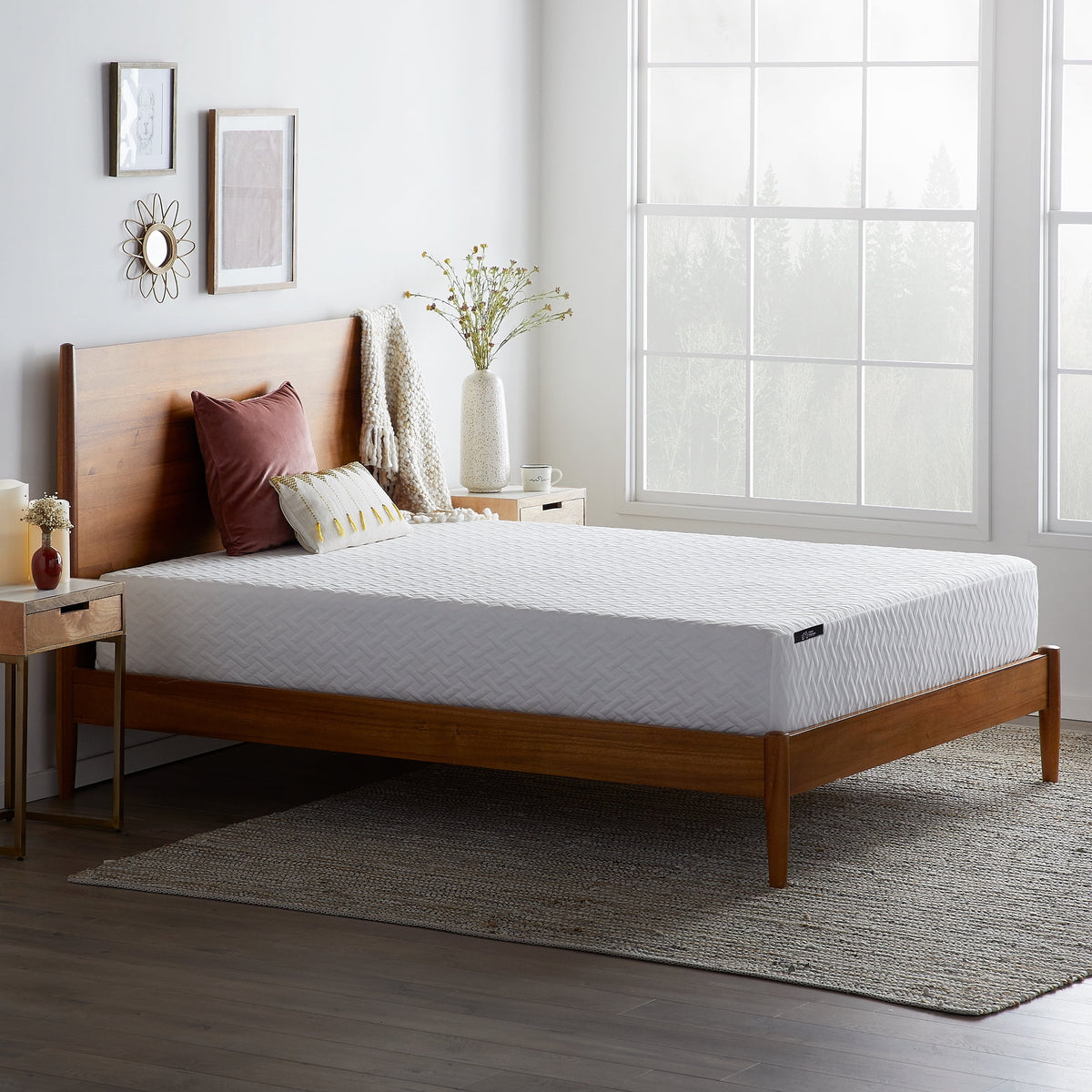 10" Medium Plush Gel Memory Foam Mattress, Queen I420958