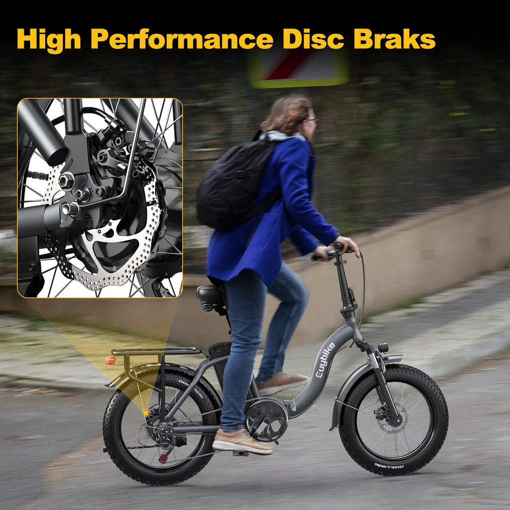 Electric Bike 750W Motor 20 Fat Tire 48V 15Ah Battery K44554