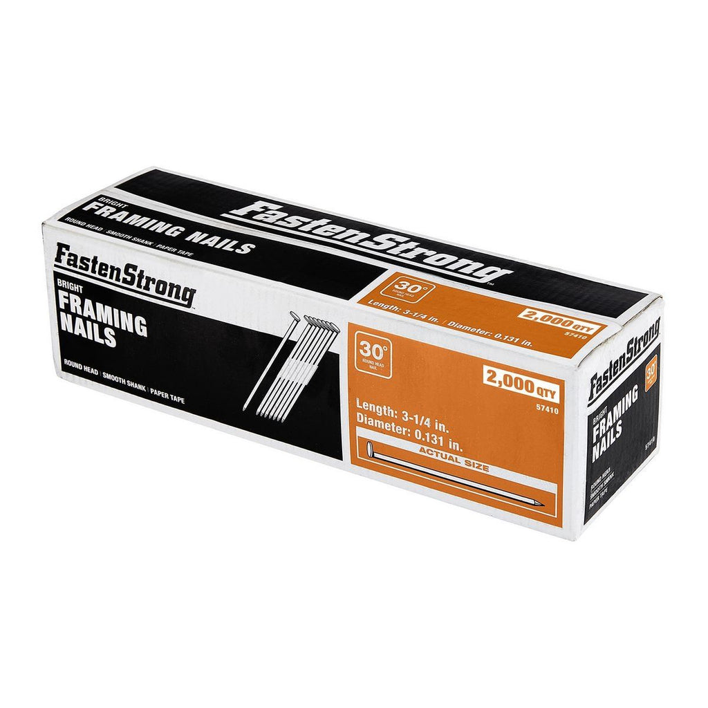 Bright 3-1/4 in. Framing Nails, 2000 Pack D461