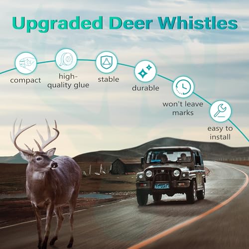 4 Pack Deer Whistles for Car W431