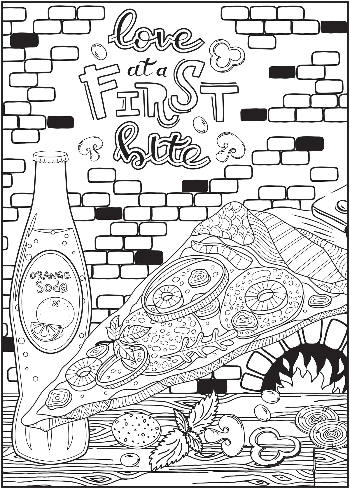 Sweet & Savory Adult Coloring Book, 64 Pages X90913
