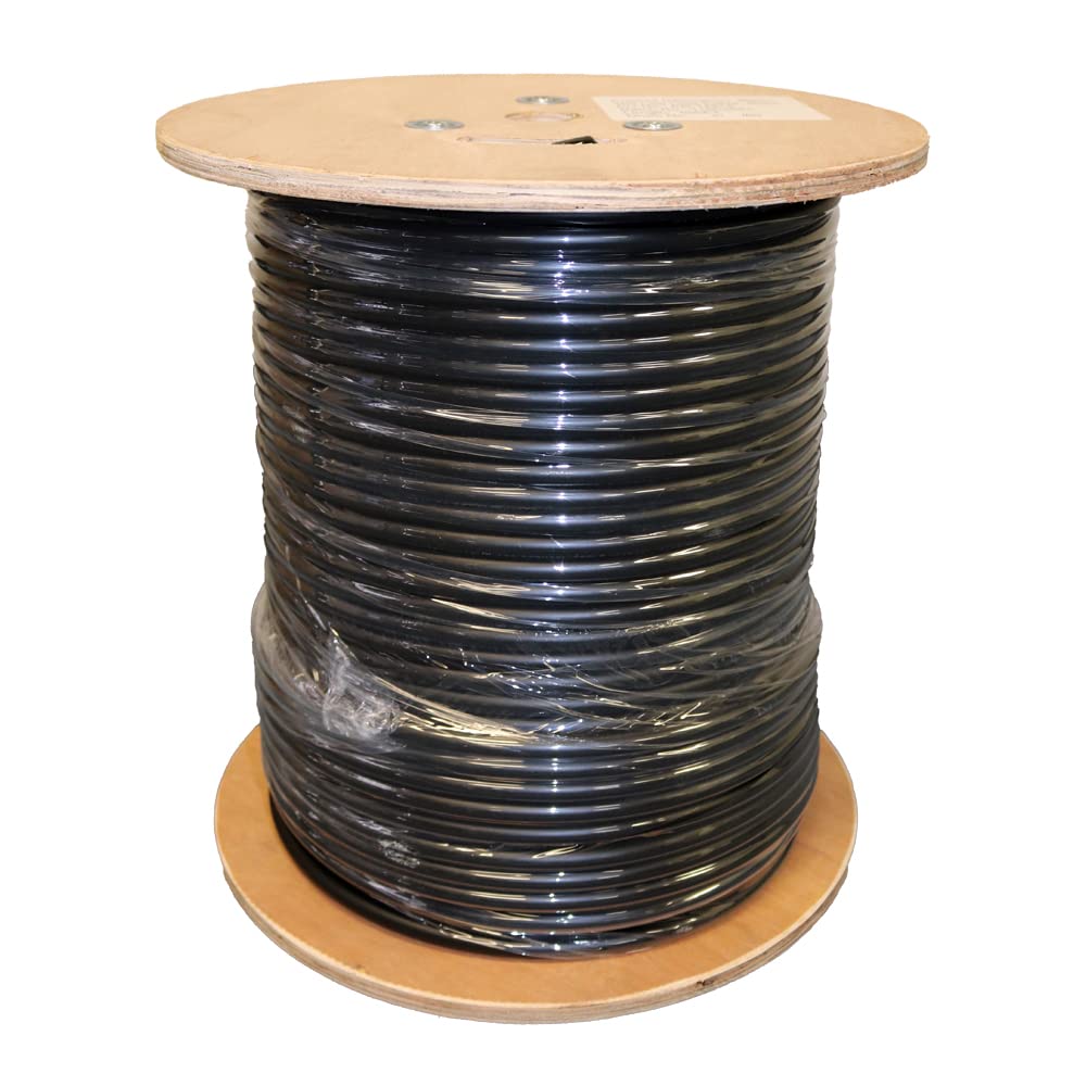 Heavy Duty Ultra Low Loss 50ohm Coaxial Cable 100ft Black N Male to N Male K34645