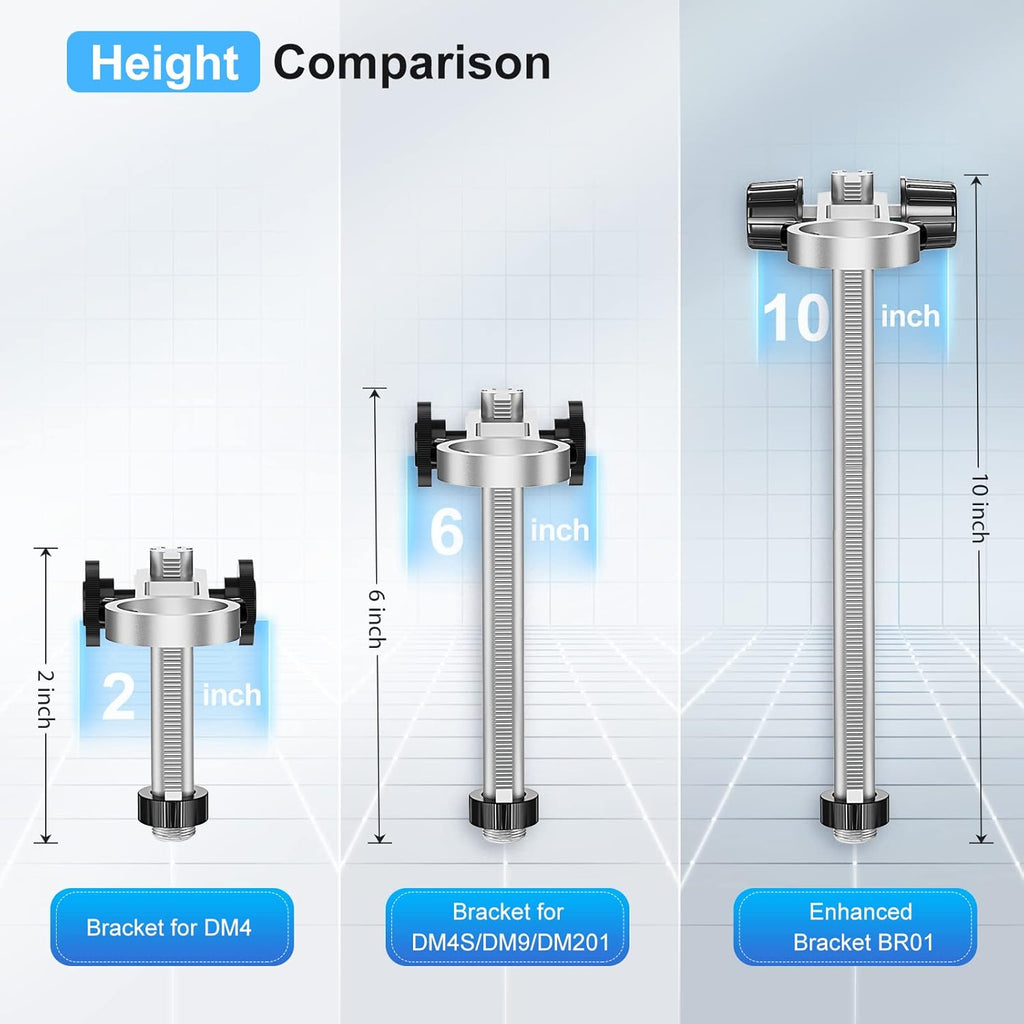 Microscope Base Stand Universal Holder Desktop Support Bracket for Max 1.4 Diameter USB LCD Digital Microscope Magnifier Camera, Aluminum Alloy Z96048
