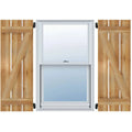 Board-n-Batten Shutters with Z-Bar, Rough Sawn Western Red Cedar E881