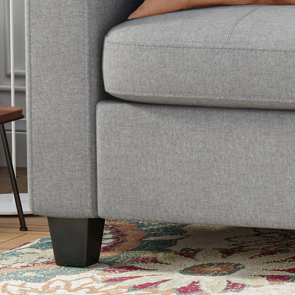 Gray Fabric Tufted 3 Seater Sofa F83920
