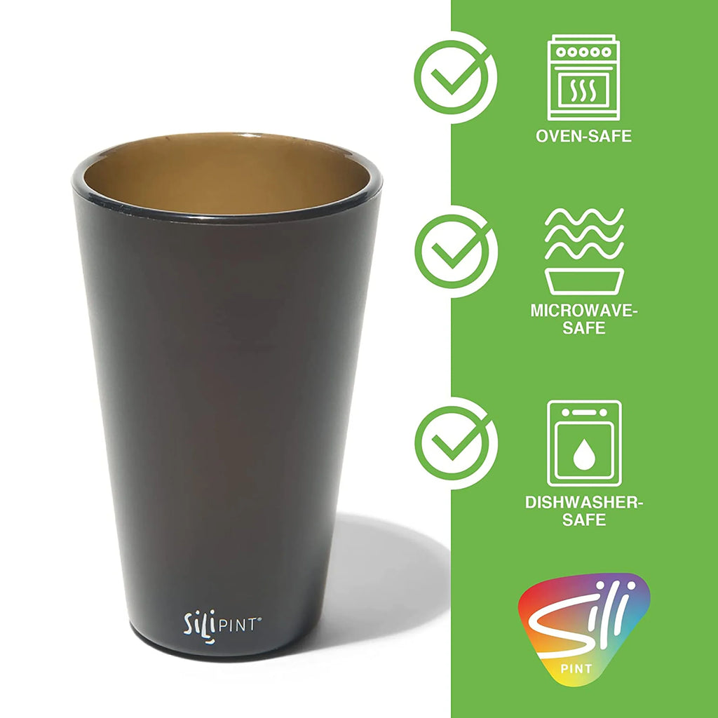 2 Pack 16oz Silicone Pint Glasses O4541